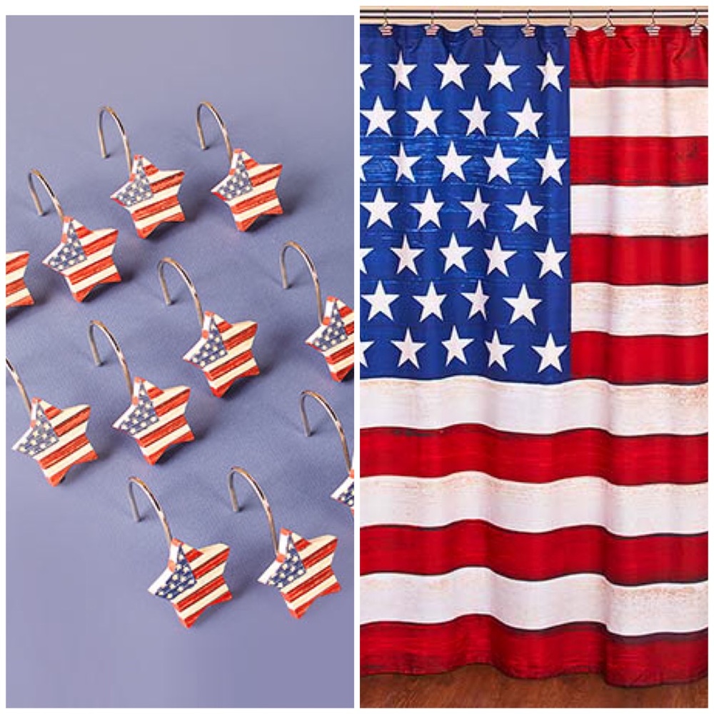 AUCTION PRICE👩🏻‍⚖️ American Flag Bathroom Collection